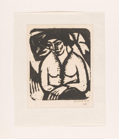 siddende kvinde af Gustave De Smet (signed by artist)