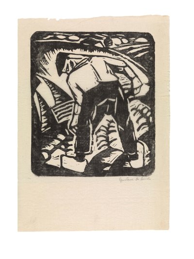 Hollandsk: Kartoffelhøster eller Bonden af Gustave de Smet