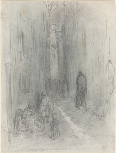 En Backstreet i London af Gustave Dore
