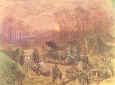 En militærlejr af Gustave Dore