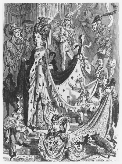 En dronning, illustration fra 