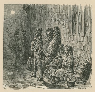 En scene af Londons liv af Gustave Dore