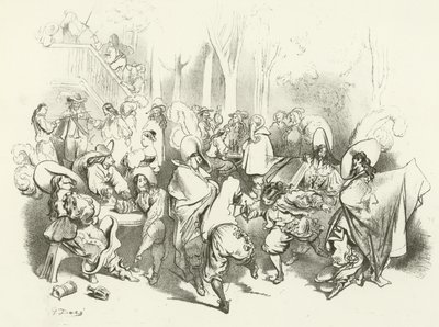 Efter Richelieus dekret mod duellering (dybtryk) af Gustave Dore