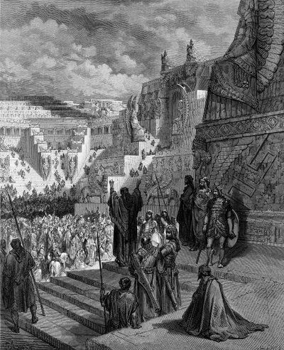 Artaxerxes giver jøderne frihed. - Bibel af Gustave Dore