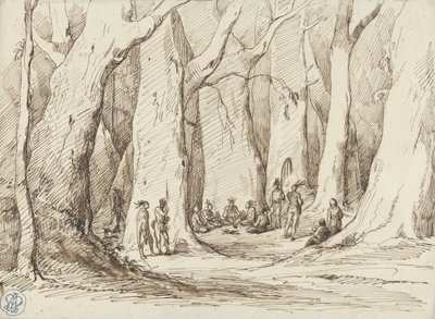 Indsamling af indianere i en skov af Gustave Dore