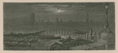 Både fortøjet på Themsen af Gustave Dore