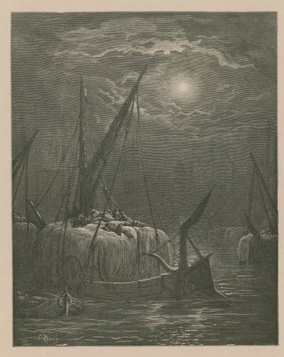 Både på Themsen af Gustave Dore