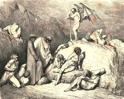 Husk på Piero af Medicina, hvis du vender tilbage igen, c1890. af Gustave Dore