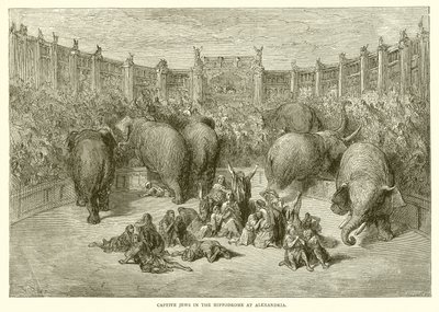 Fangede jøder i Hippodromen i Alexandria af Gustave Dore