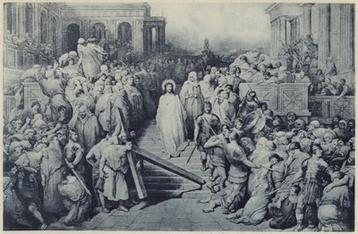 Kristus forlader prætoriet (litho) af Gustave Dore