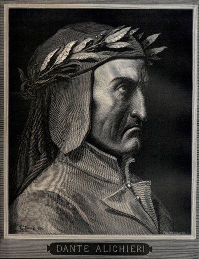 Dante Alighieri 1265-1321, 1860. af Gustave Dore