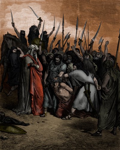 Death of Agag af Doré - Bibelen af Gustave Dore