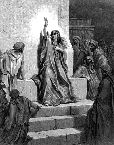 Deborah, hebraisk profetinde og dommer, 1866 af Gustave Dore