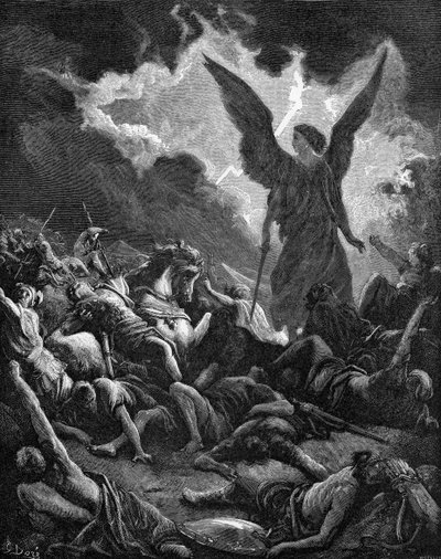 Ødelæggelse af Sankeribs vært af Gustave Dore