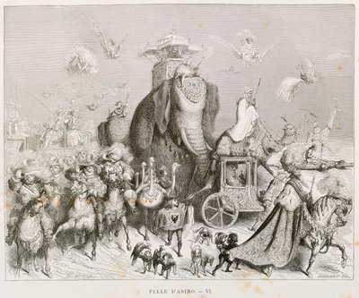 Æselskind, illustration til Complete Fairy Tales af Charles Perrault (1628-1703), af Gustave Dore (1832-1883) af Gustave Dore