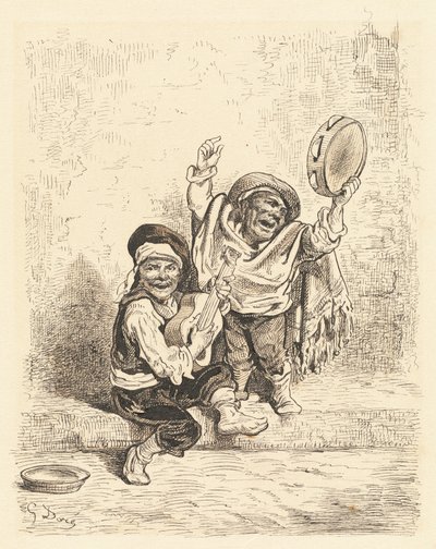 Dværgmusikere fra Granada af Gustave Dore