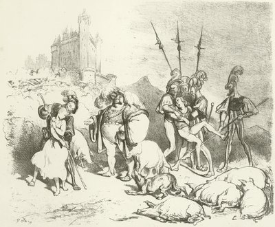 Feudal brug (dybtryk) af Gustave Dore