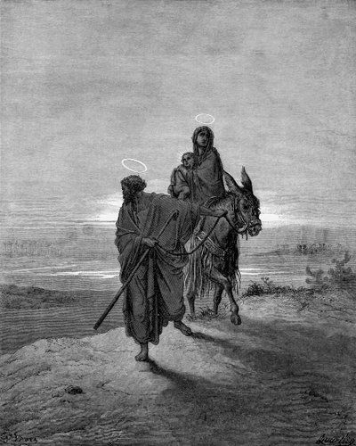 Flyvning til Egypten af Gustave Dore