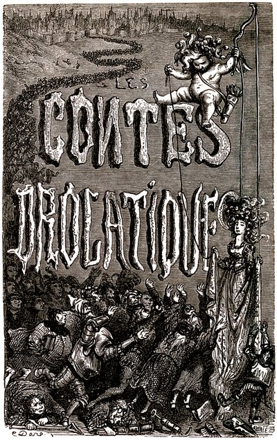 Frontispice til Drolatic Tales of Honore de Balzac af Gustave Dore