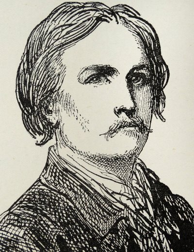 Gustave Dore - 1832-73 Fransk kunstner og bogillustrator stik efter en skitse af et selvportræt af Gustave Dore