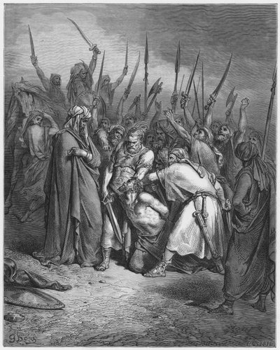 Gustave Dore Bible: Death of Agag af Gustave Dore