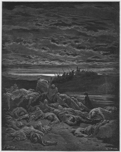 Gustave Dore Bibelen: Jerubbaals sønners død af Gustave Dore