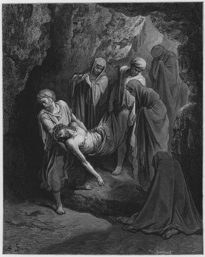Gustave Dore Bibelen: Kristi begravelse af Gustave Dore