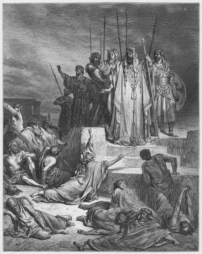 Gustave Dore Bibelen: Hungersnøden i Samaria af Gustave Dore