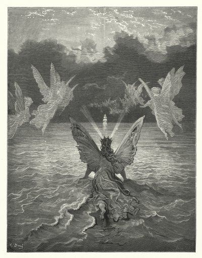 Gustave Dore-illustration til Coleridges Rime of the Ancient Mariner (kobberstik) af Gustave Dore