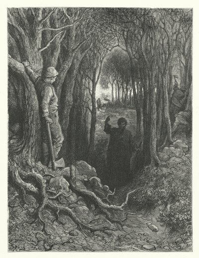 Gustave Dore-illustration til Coleridges Rime of the Ancient Mariner (kobberstik) af Gustave Dore