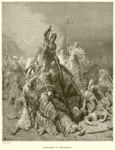 Huniades i Beograd af Gustave Dore