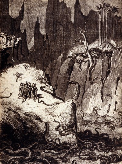 Illustration til "" fortællingerne om de 1001 nætter"" (fortællinger om de tusinde og en nat): Sinbad (Sindbad) sømanden. 19. århundrede. af Gustave Dore