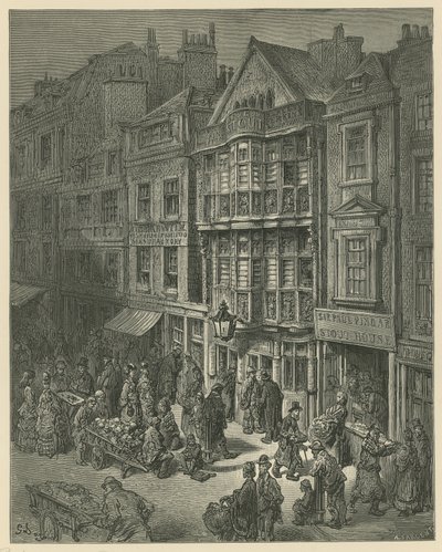 Illustration af Bishopsgate Street af Gustave Dore