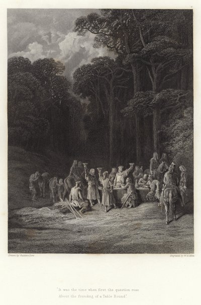 Illustration til Vivien af Alfred Tennyson af Gustave Dore