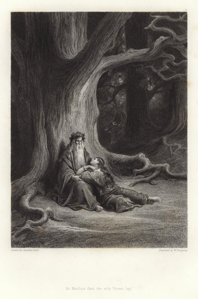 Illustration til Vivien af Alfred Tennyson af Gustave Dore