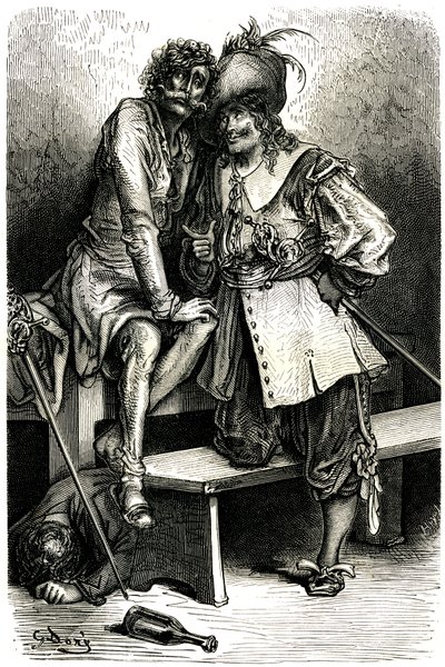 Illustration til kaptajn Fracasse af Gustave Dore