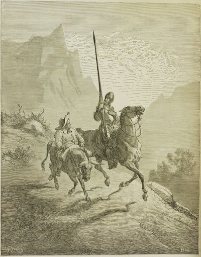 Illustration til bogen Don Quixote de la Mancha af M. de Cervantes, 1863 af Gustave Dore