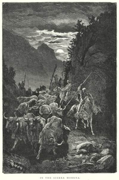 I Sierra Morena (kobberstik) af Gustave Dore