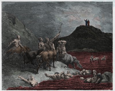 Helvede, Canto 12: Nessus af Gustave Dore
