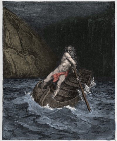 Helvede, sang 3: Charon af Gustave Dore