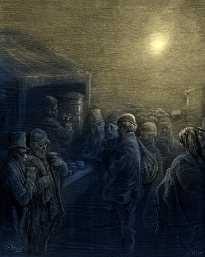Inde i havnen af Gustave Doré af Gustave Dore