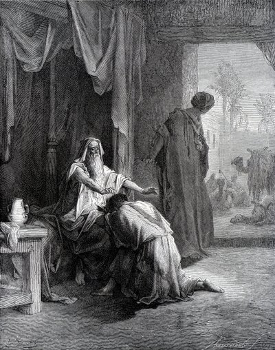 Isak velsigner Jakob af Gustave Dore
