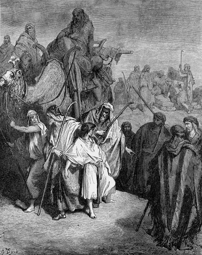 Josef solgte til Egypten af Gustave Dore