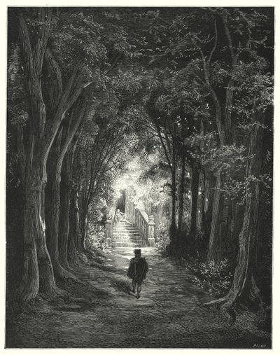 Tornerose; Tornerose (gravering) af Gustave Dore