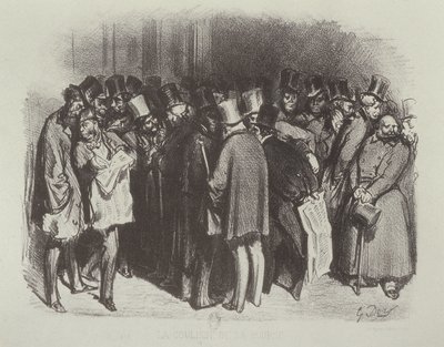 Backstage på Fondsbørsen af Gustave Dore