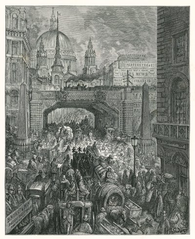 Ludgate Hill (gravering) af Gustave Dore