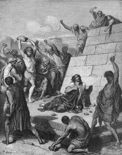 Sankt Stefans martyrium af Gustave Dore