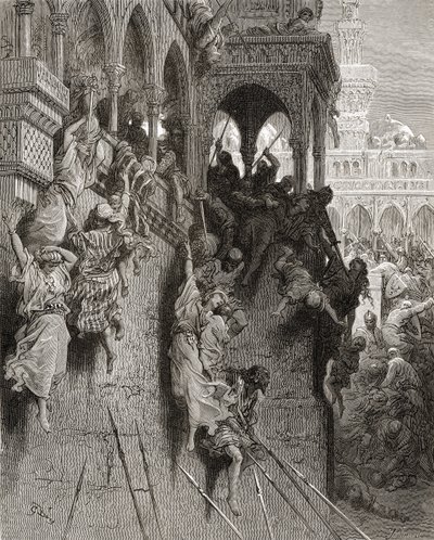 Massakren i Antiokia, illustration fra 