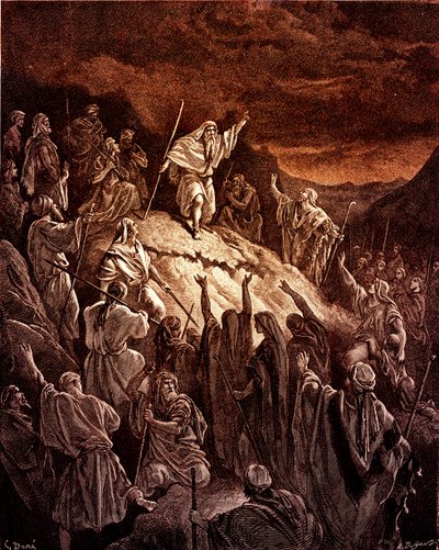 Mattathias appellerer til de jødiske flygtninge af Doré - Bibelen af Gustave Dore