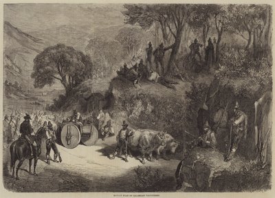 Middagsstop for frivillige fra Calabrien af Gustave Dore